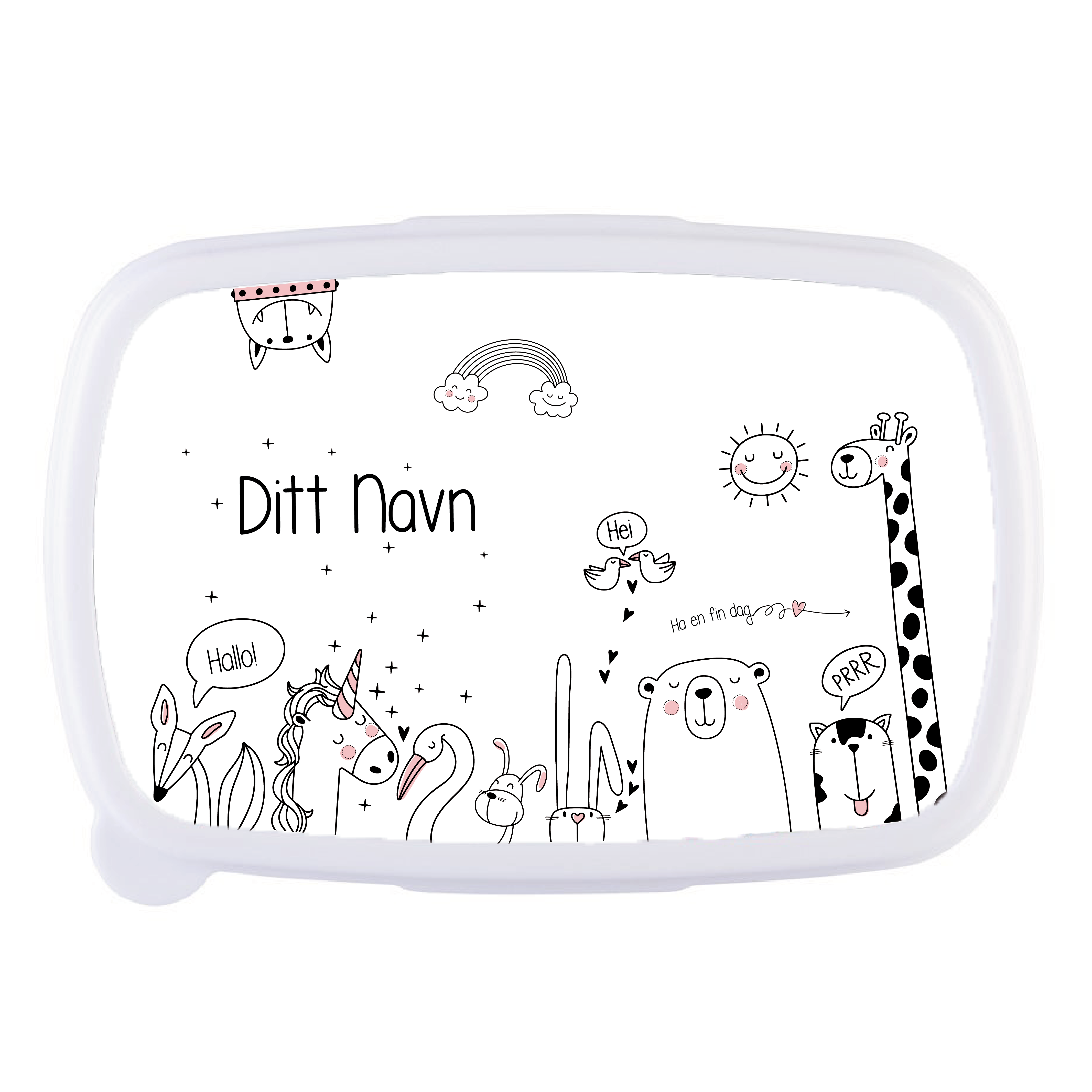 "Ditt navn" - dyrehage - Matboks
