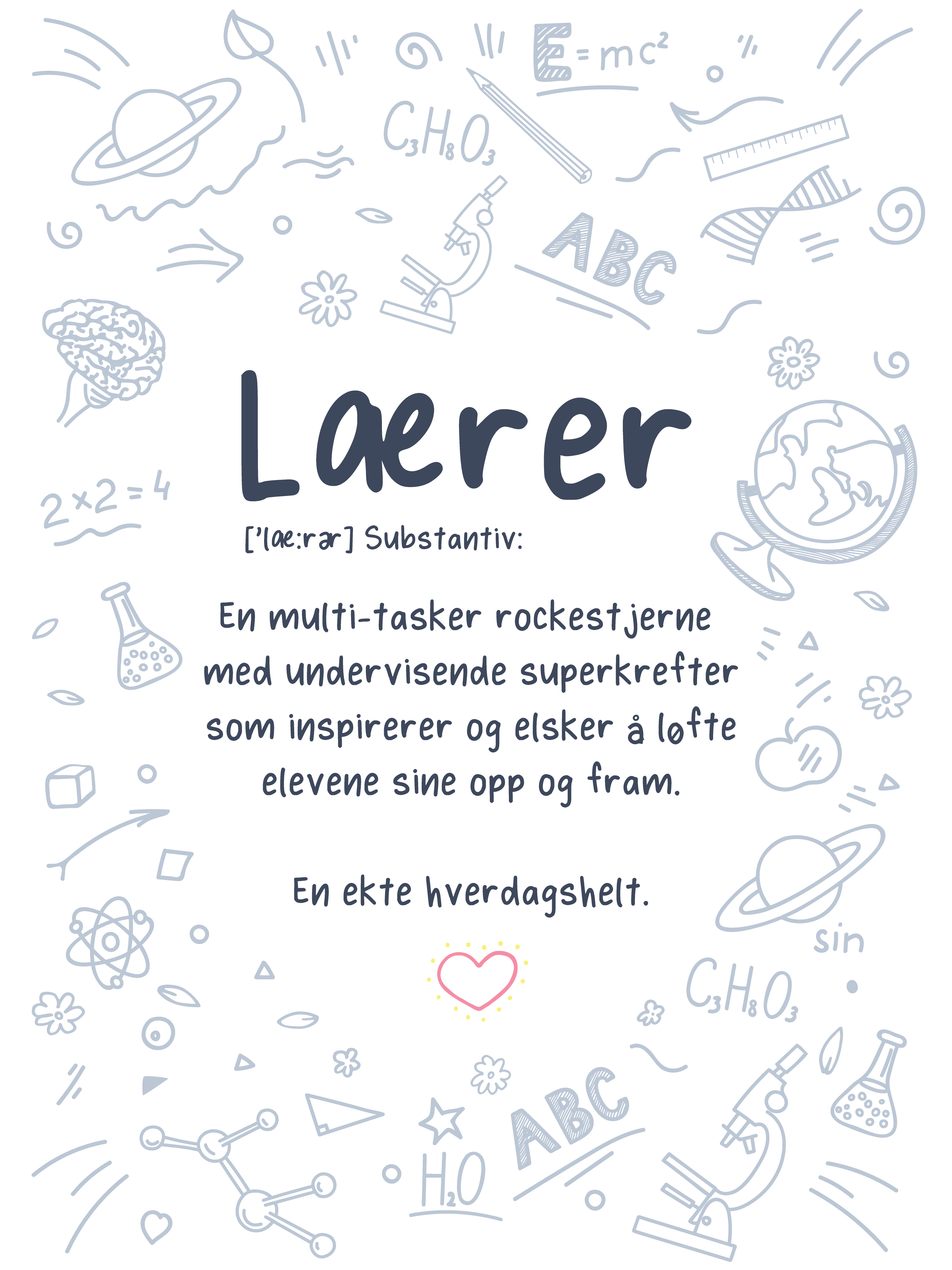 Lærer _300 x 400 mm