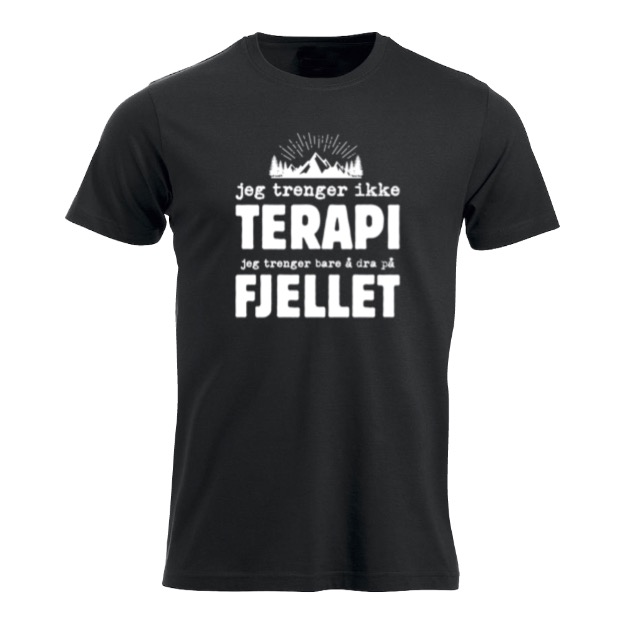 Jeg trenger ikke terapi.. t-skjorte herre