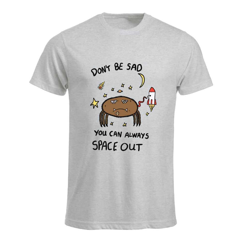 Sad Spider Space Out t-shirt