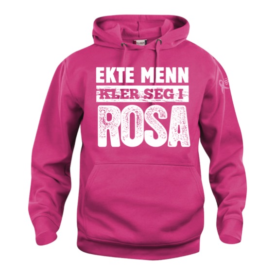 Ekte menn kler seg i rosa - hoody