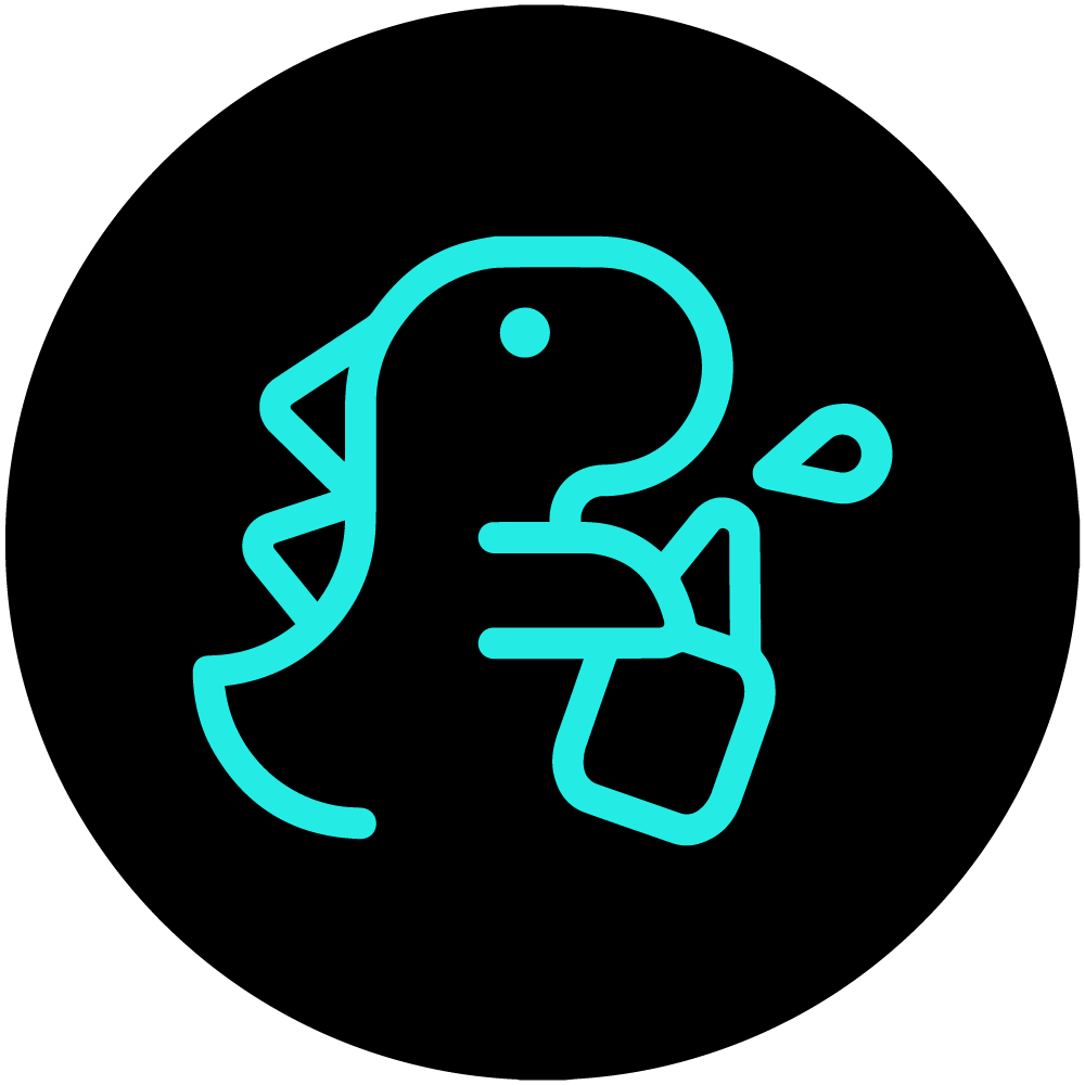 Glue black - sticker