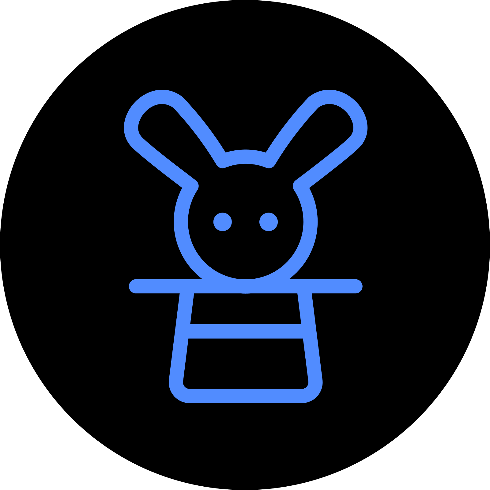 Delta black - sticker