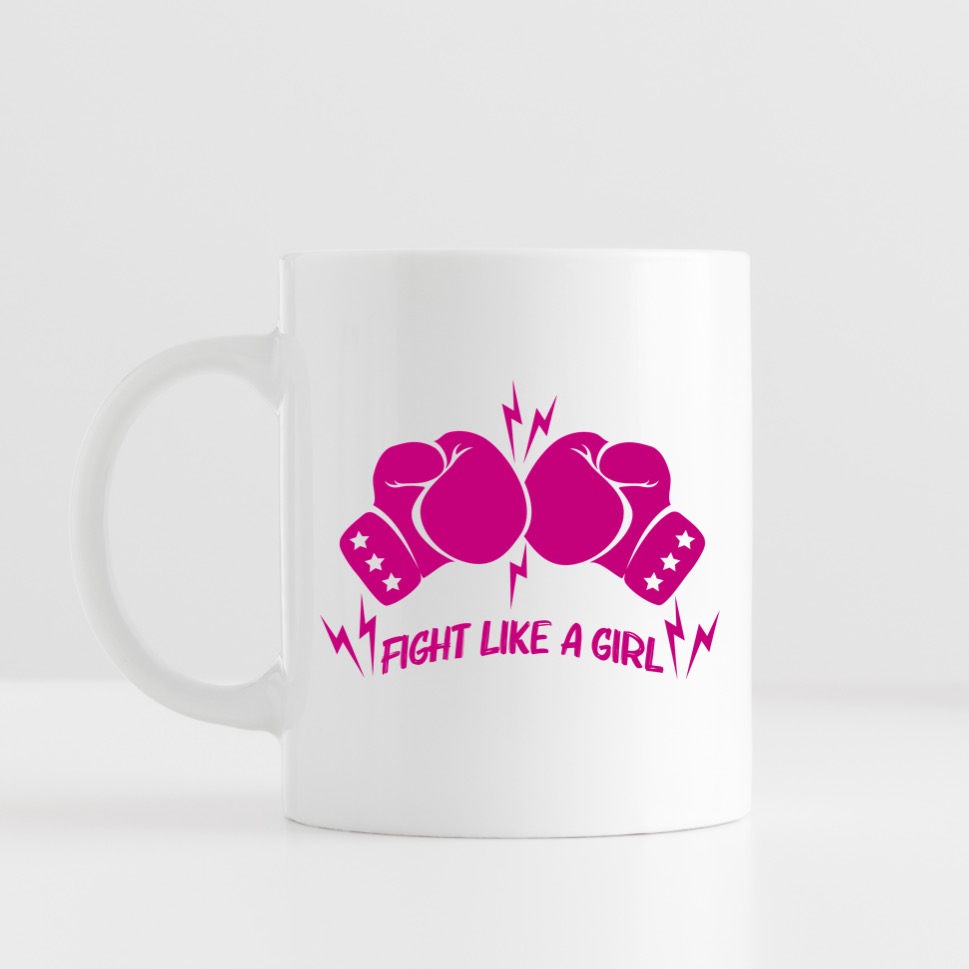 Fight like a girl - kaffekopp