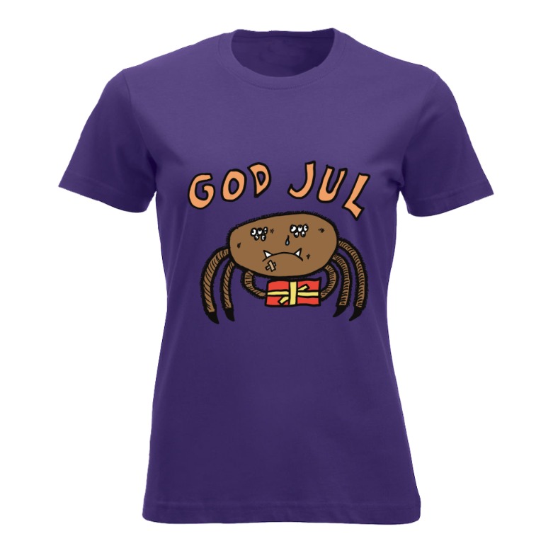 God Jul Sad Spider Tskjorte Dame