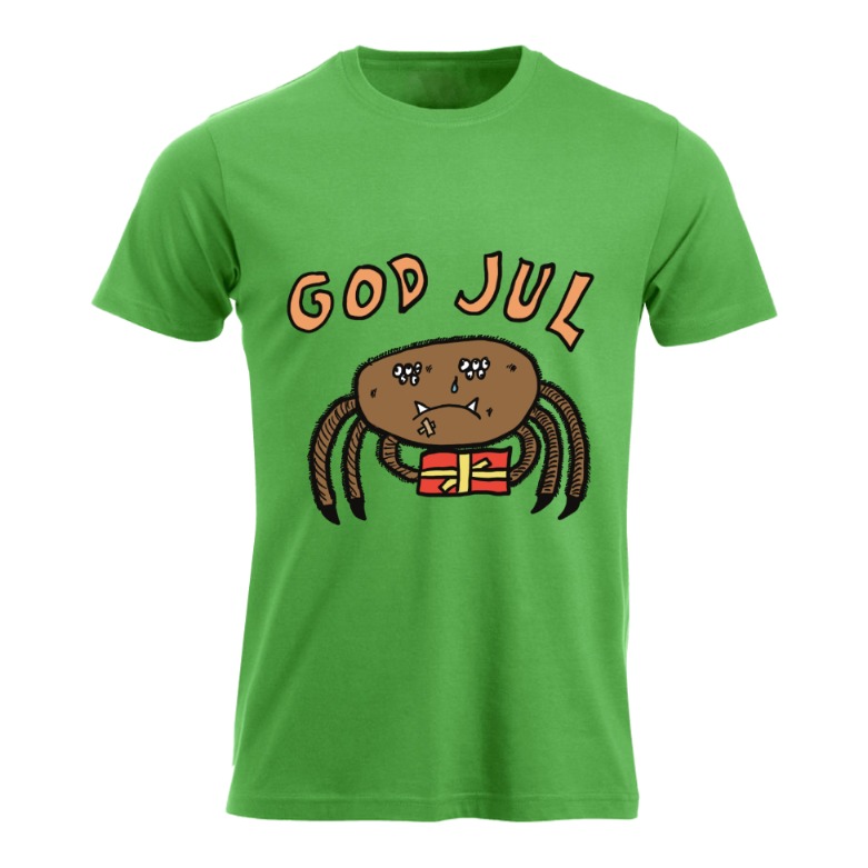 God Jul Sad Spider Tskjorte Herre