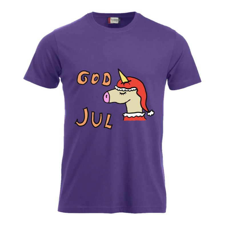 God Jul Enhjørning Tskjorte for Barn