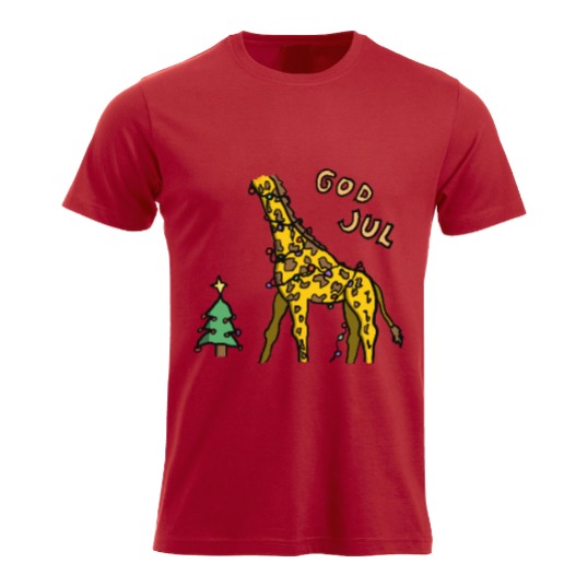 God Jul Sjiraff T-skjorte for Barn