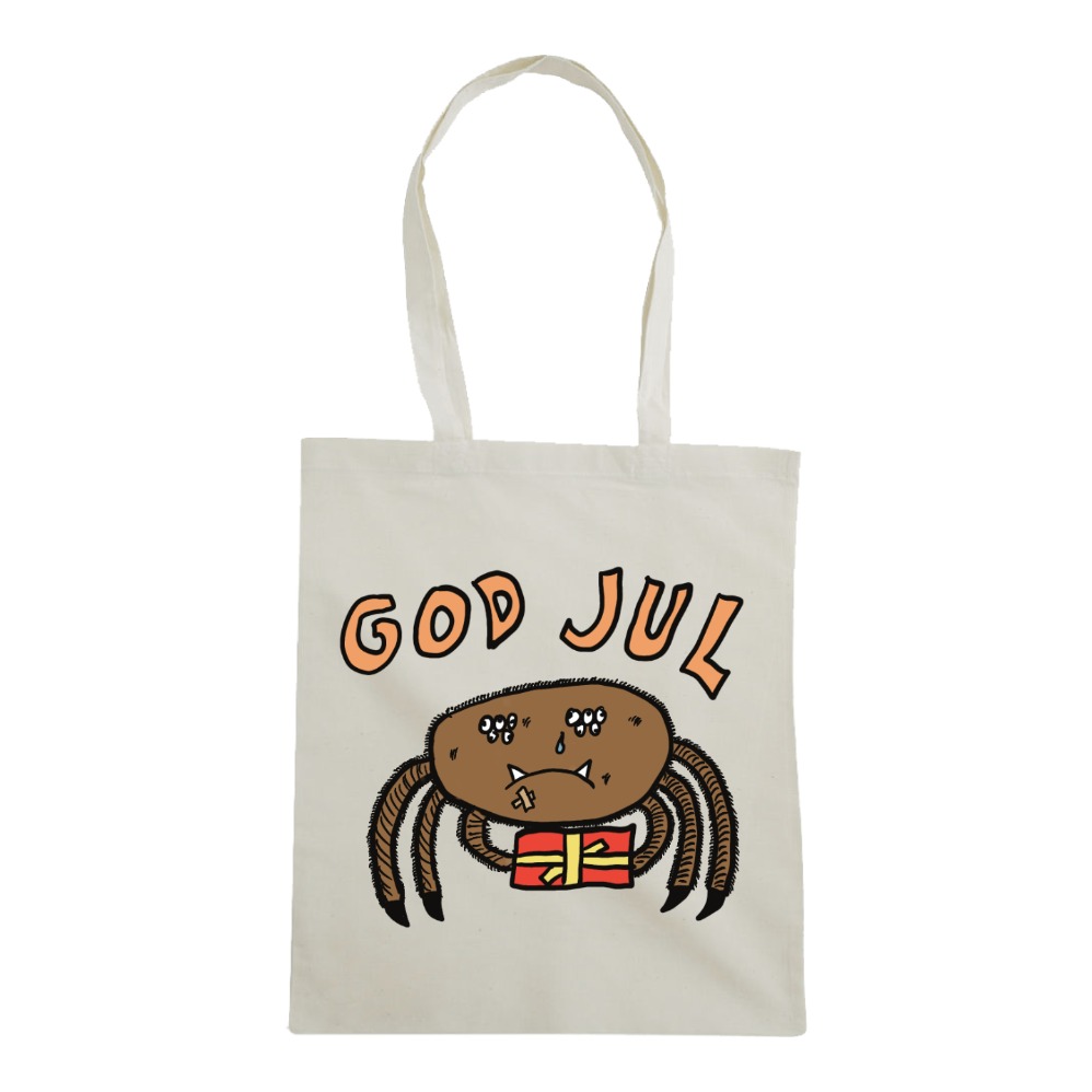 God Jul Sad Spider Handlenett