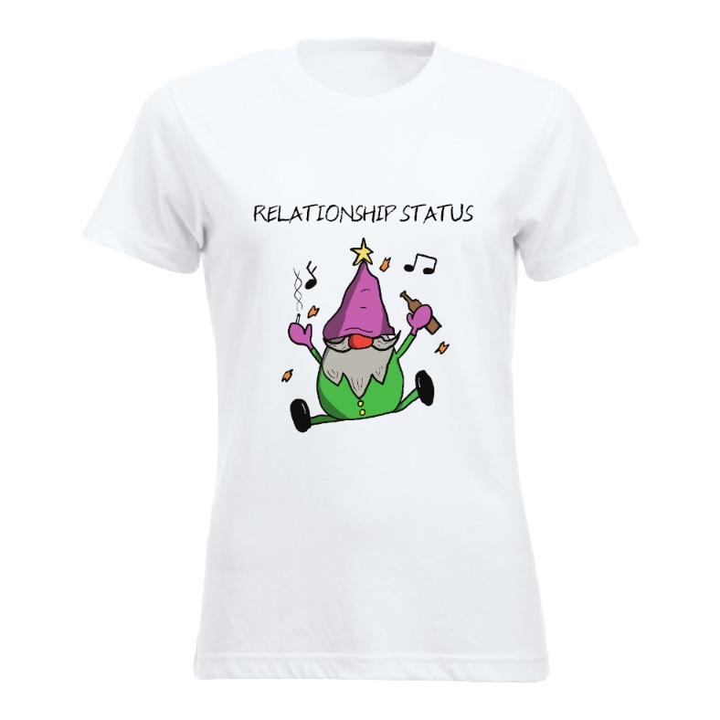 Relationship Status Gnome Tskjorte Dame