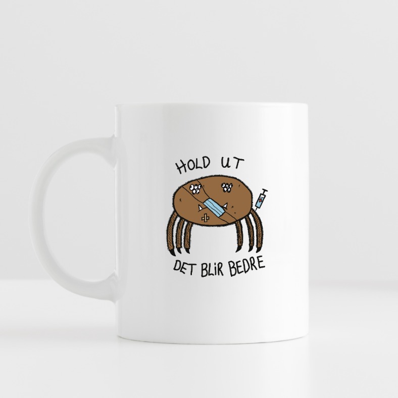 Sad Spider Hold Ut Kopp