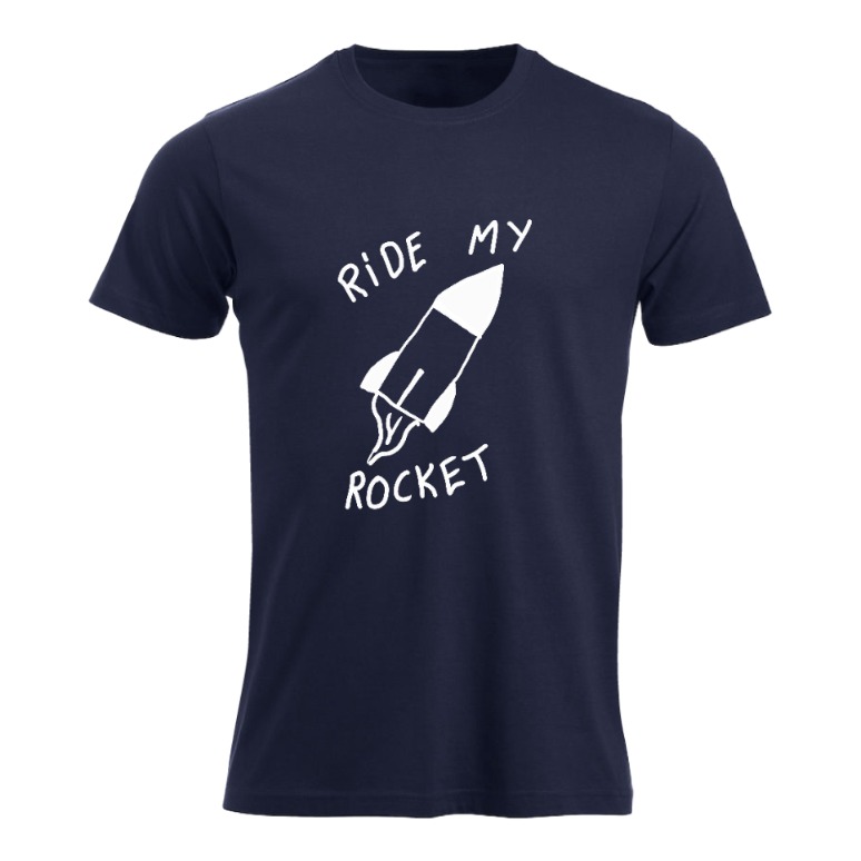 Ride My Rocket Herre Tskjorte
