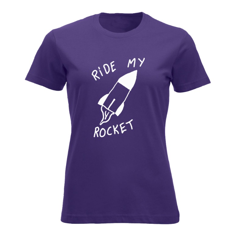 Ride My Rocket Dame Tskjorte