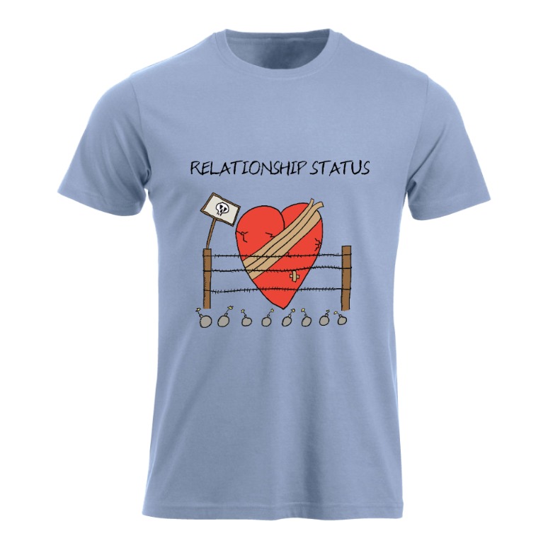 Relationship Status Heart Herre Tskjorte