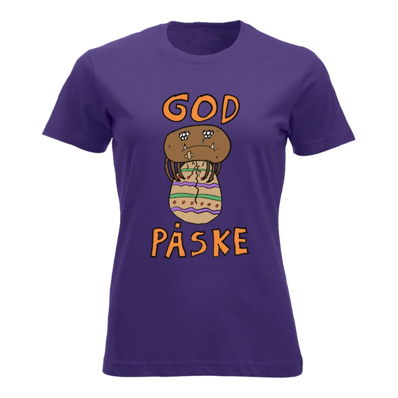 God Påske Sad Spider Dame Tskjorte