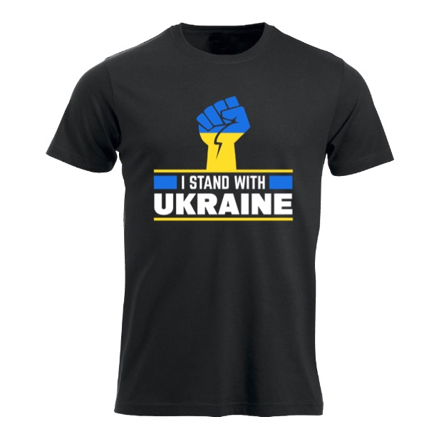 I stand with Ukraine - t-skjorte