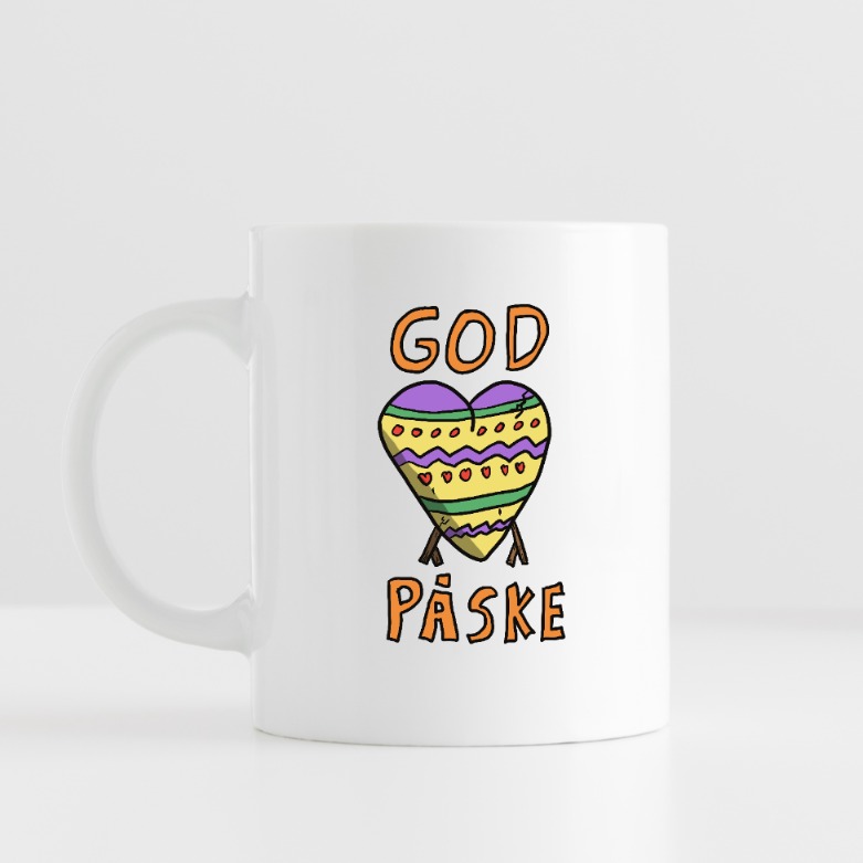 God Påske Eggehjerte Kopp