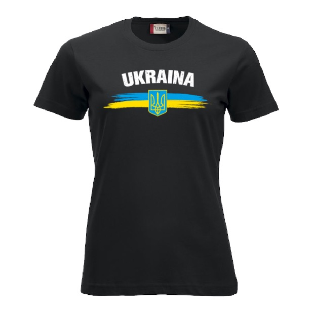 Ukraina t-skjorte dame