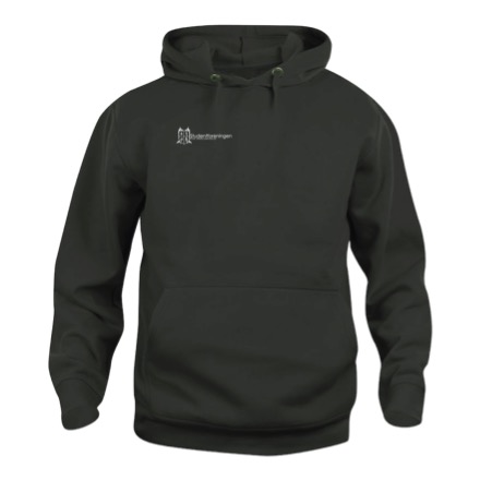 STØH hoody hvit brystlogo