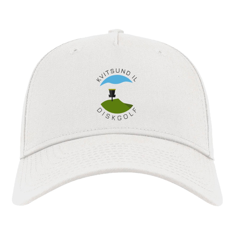 KVIL Baseball cap hvit. Farget logo.