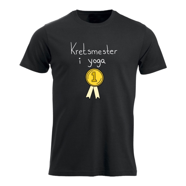 Kretsmester i yoga t-skjorte