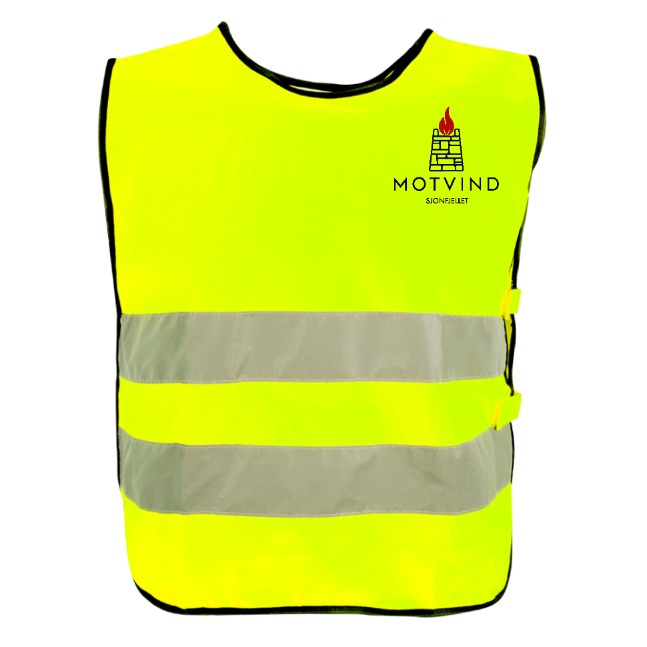 Refleksvest med borelås forside