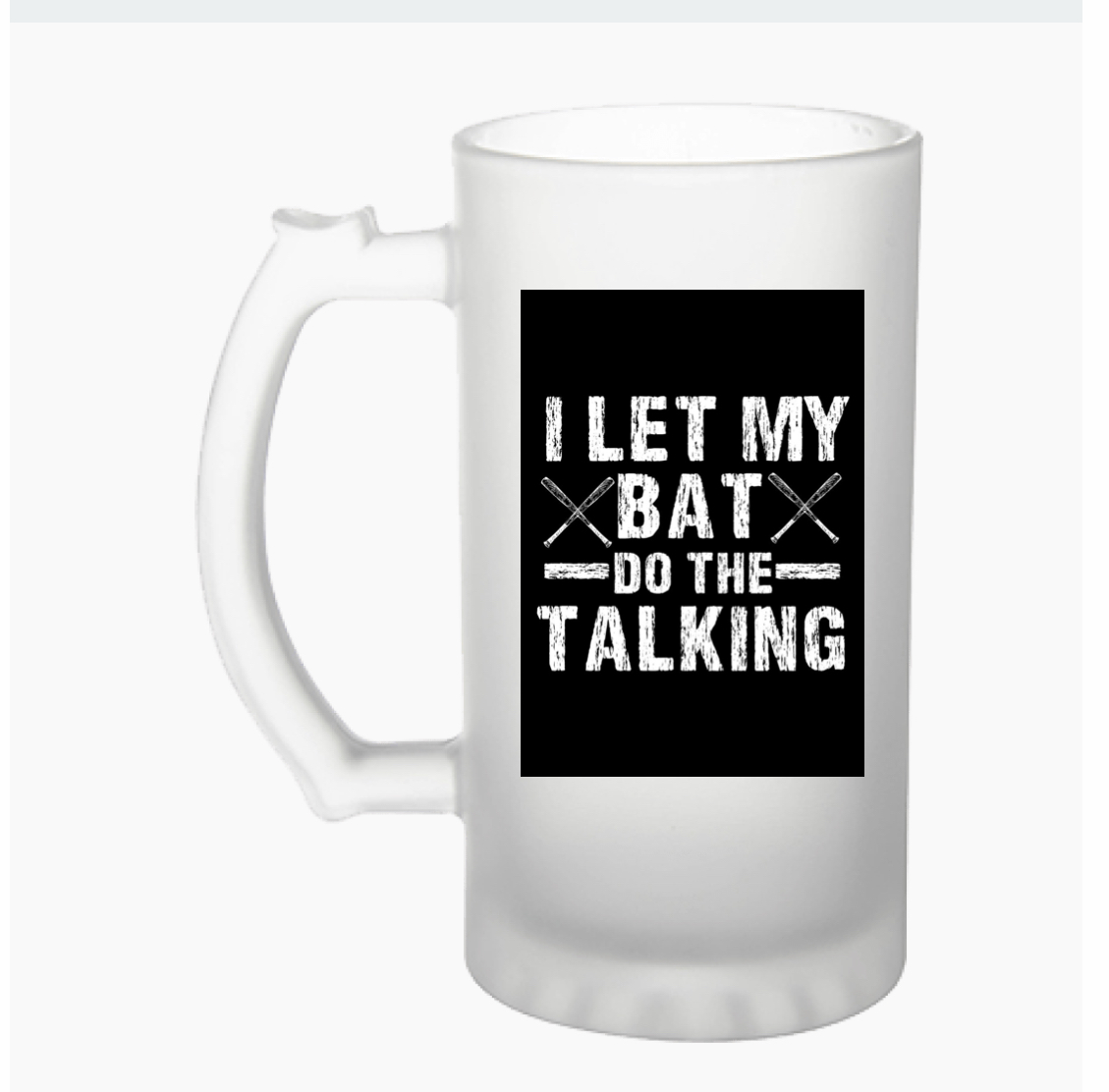 I let my Bat do the talking Øl glass
