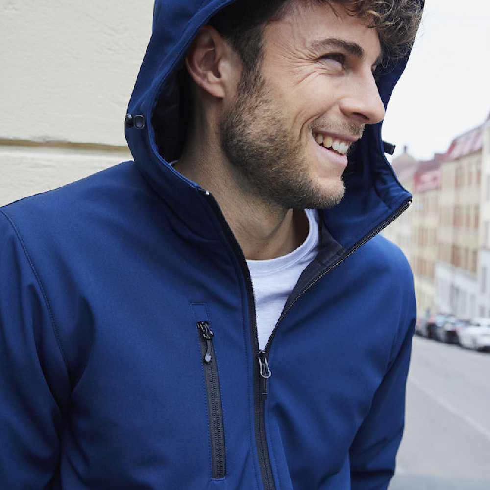 Padded hoody softshell