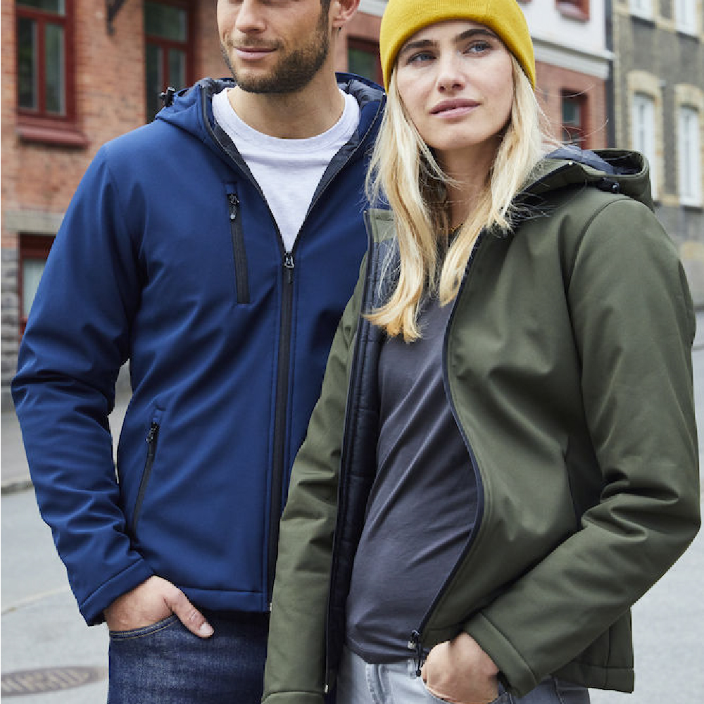 Padded hoody softshell - dame