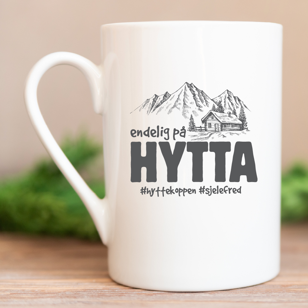 Endelig på hytta - kopp