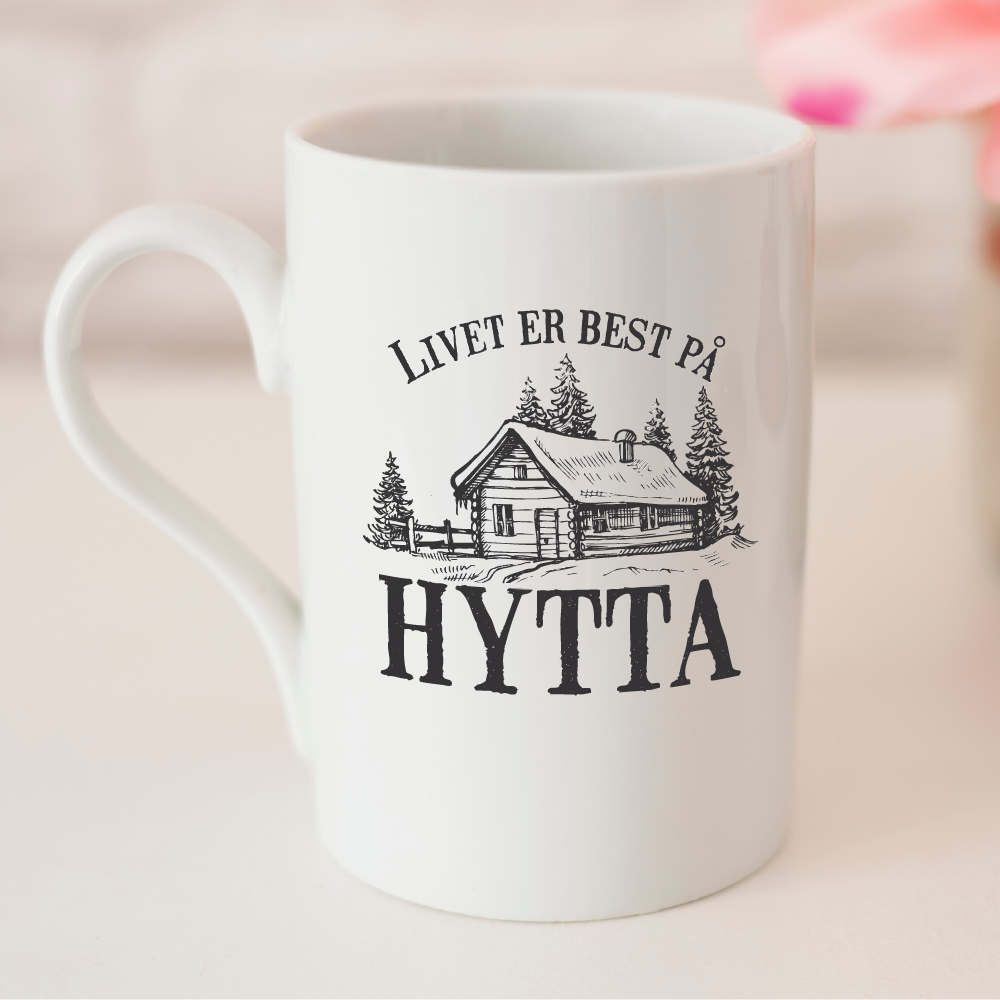 Livet er best på hytta - kopp