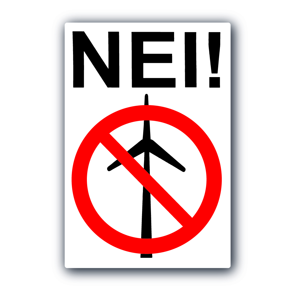 Motvind Sjonfjellet - Nei sticker
