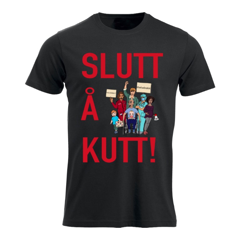 Slutt å kutt T-skjorte Herre/Unisex (Sort) Versjon 2