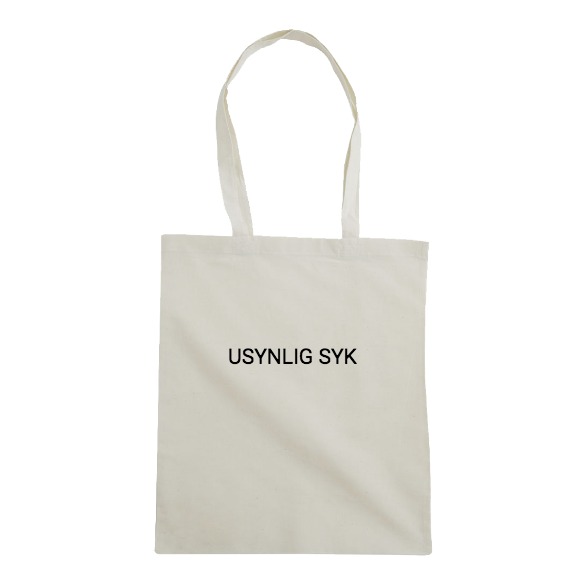 Handlenett tekst usynlig syk