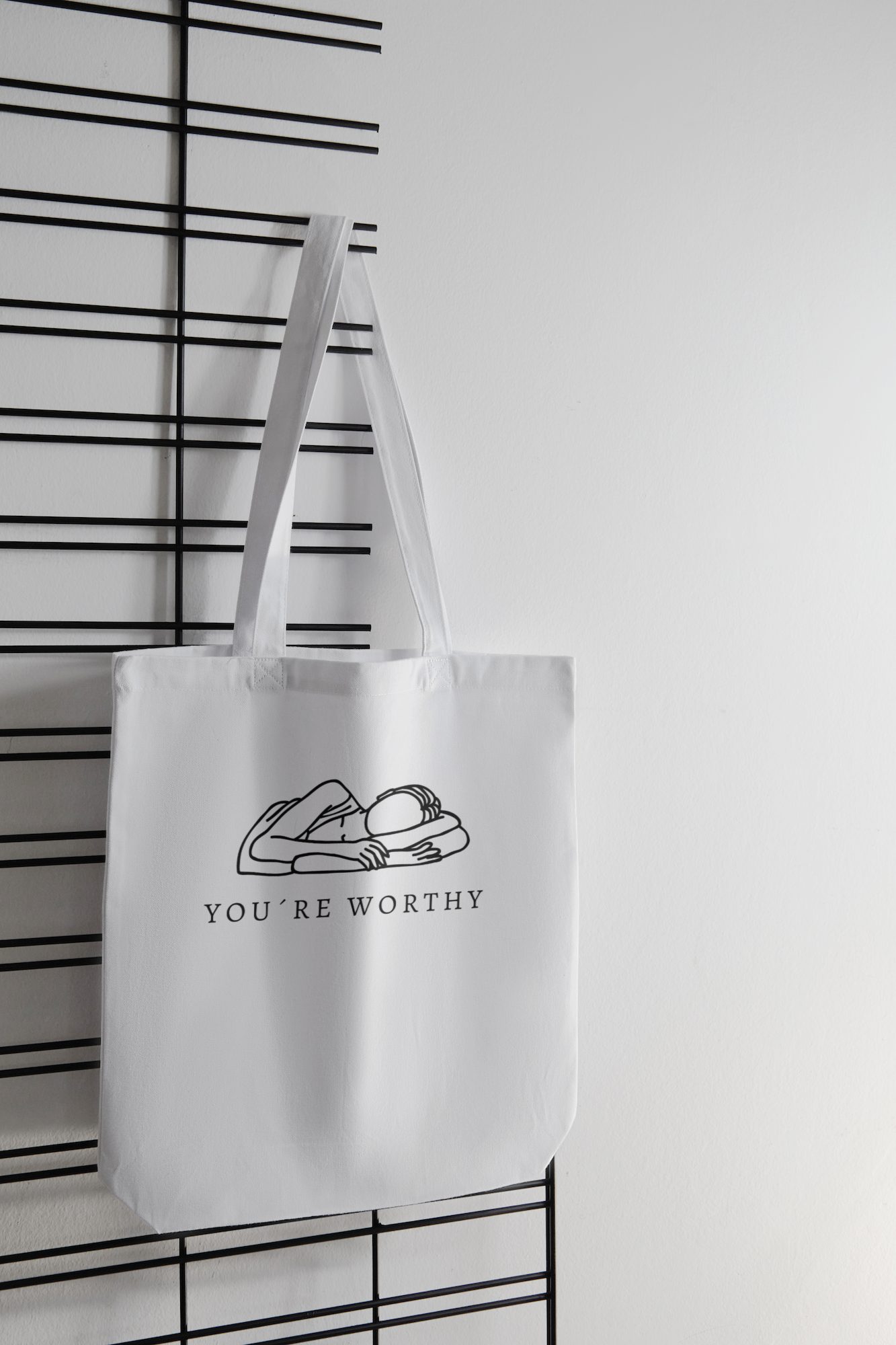 Handlenett "you're worhty"