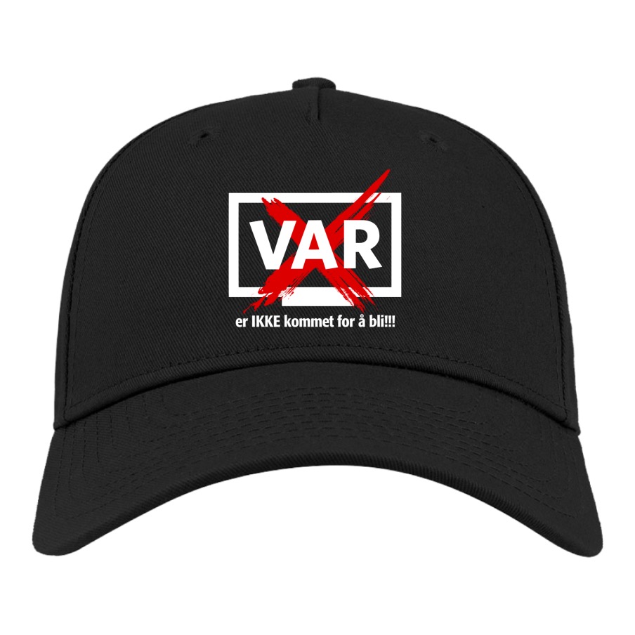 VAR - ikke kommet for å bli - basballcap - 100% av overskudd til NSA