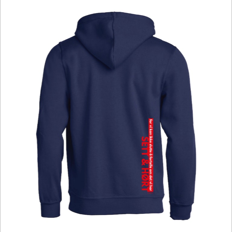 S&H Hoodie - rød trykk