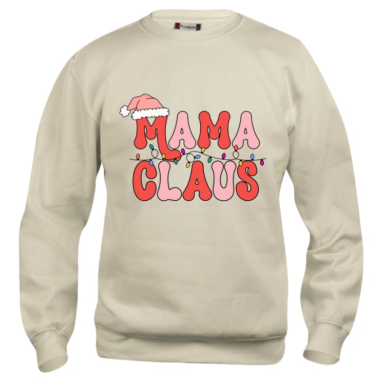 Mama claus, Julegenser, rund hals, unisex model