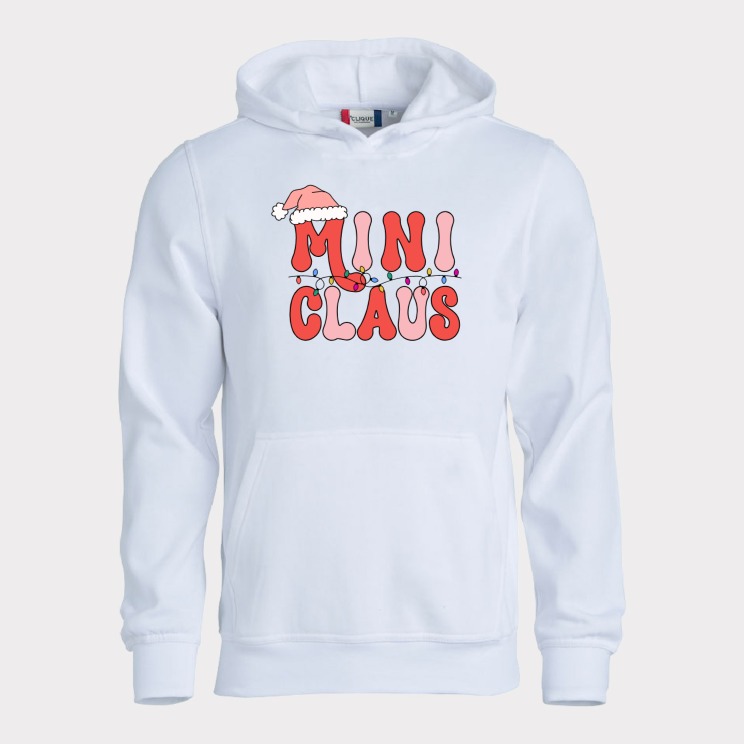 Mini claus hoodie, junior, julegenser