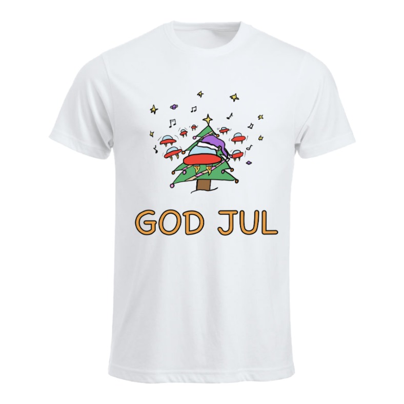 God Jul Ufo Tree Tskjorte Voksen (Unisex)