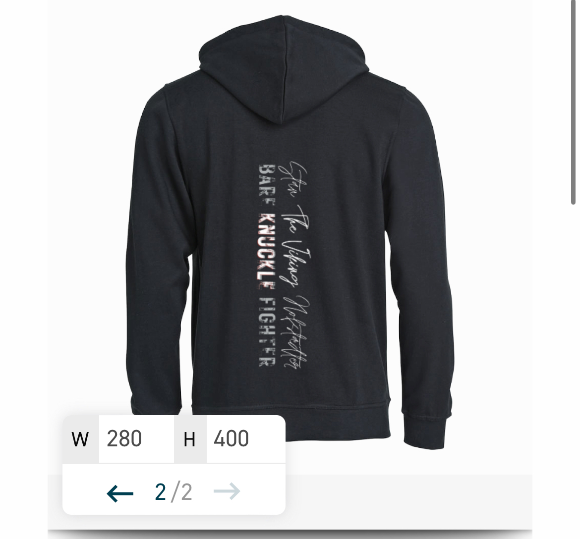 THE VIKING-Menn- Silver Hoody