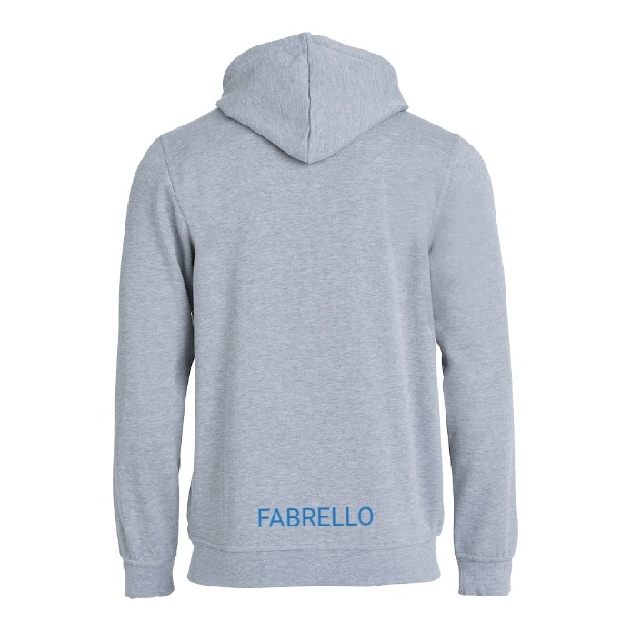 all gray full zip hoodie