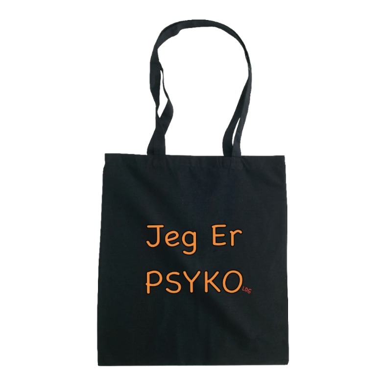 JEG ER PSYKOlog Bærenett Oransje Skrift