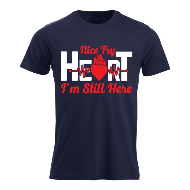 C. Heart still here T skjorte