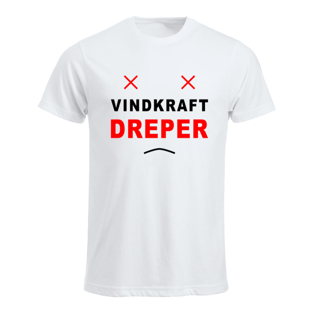VINDKRAFT DREPER (lys t-skjorte) - herre