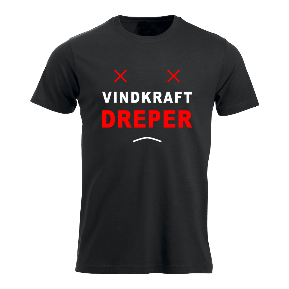 VINDKRAFT DREPER (mørk t-skjorte) - herre