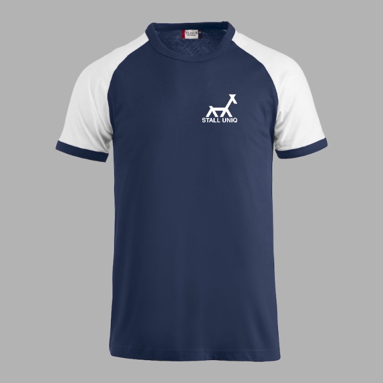 To-farget tskjorte dame i bomull (logo foran og bak)