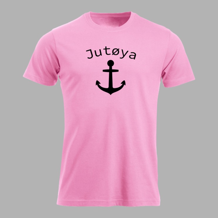 T-skjorte barn Jutøya anker logo sort