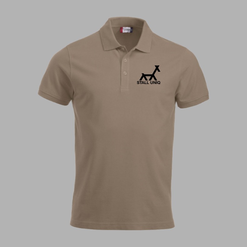 Unisex polo bomull (logo foran og bak)