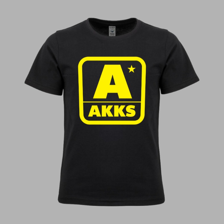 AKKS T-skjorte Logo Gul Junior